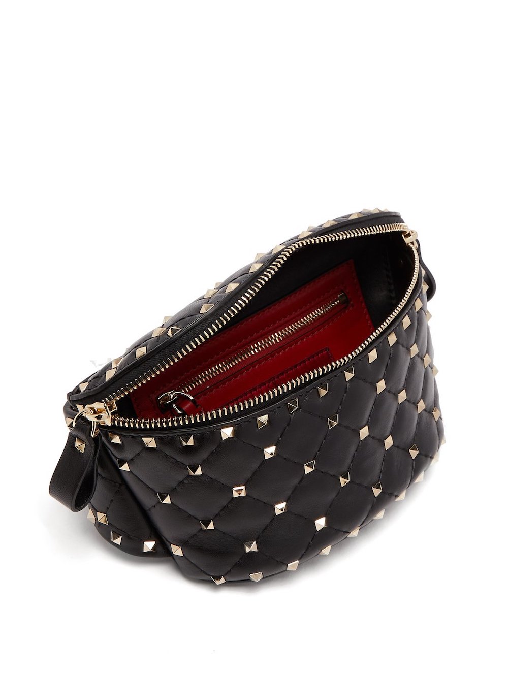 black valentino studded leather fanny pack