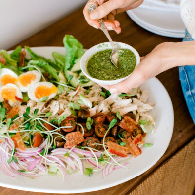 simple cobb salad recipe - perfect for a group!