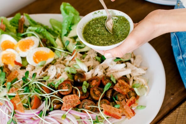 simple cobb salad recipe - perfect for a group!