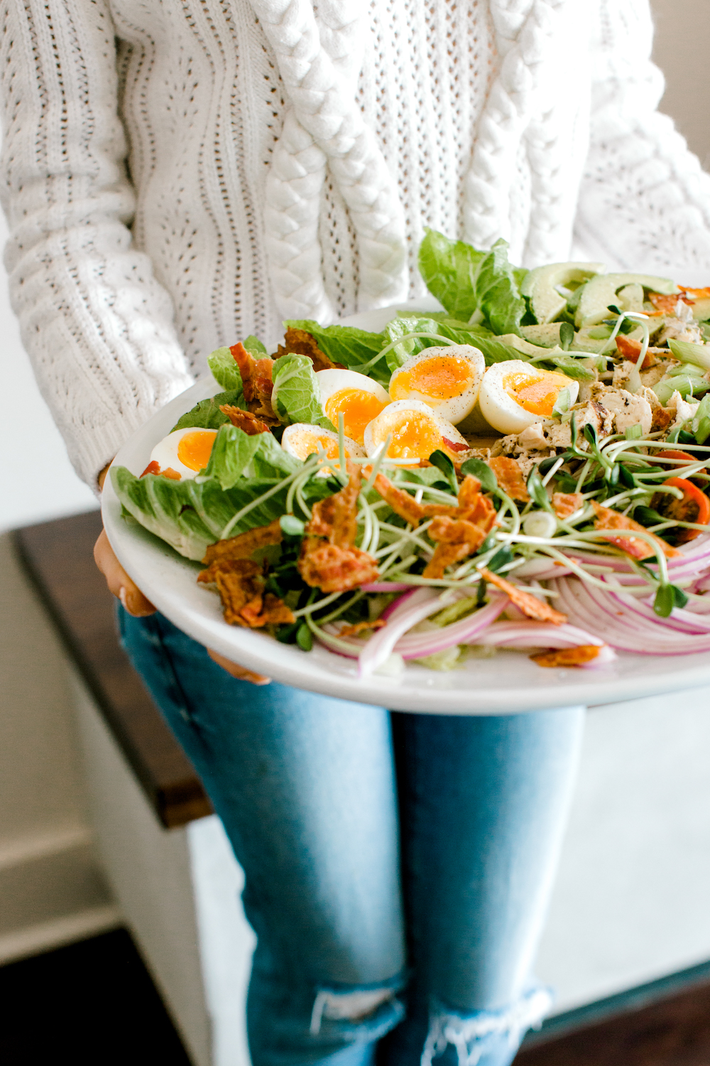 simple cobb salad recipe - perfect for a group!