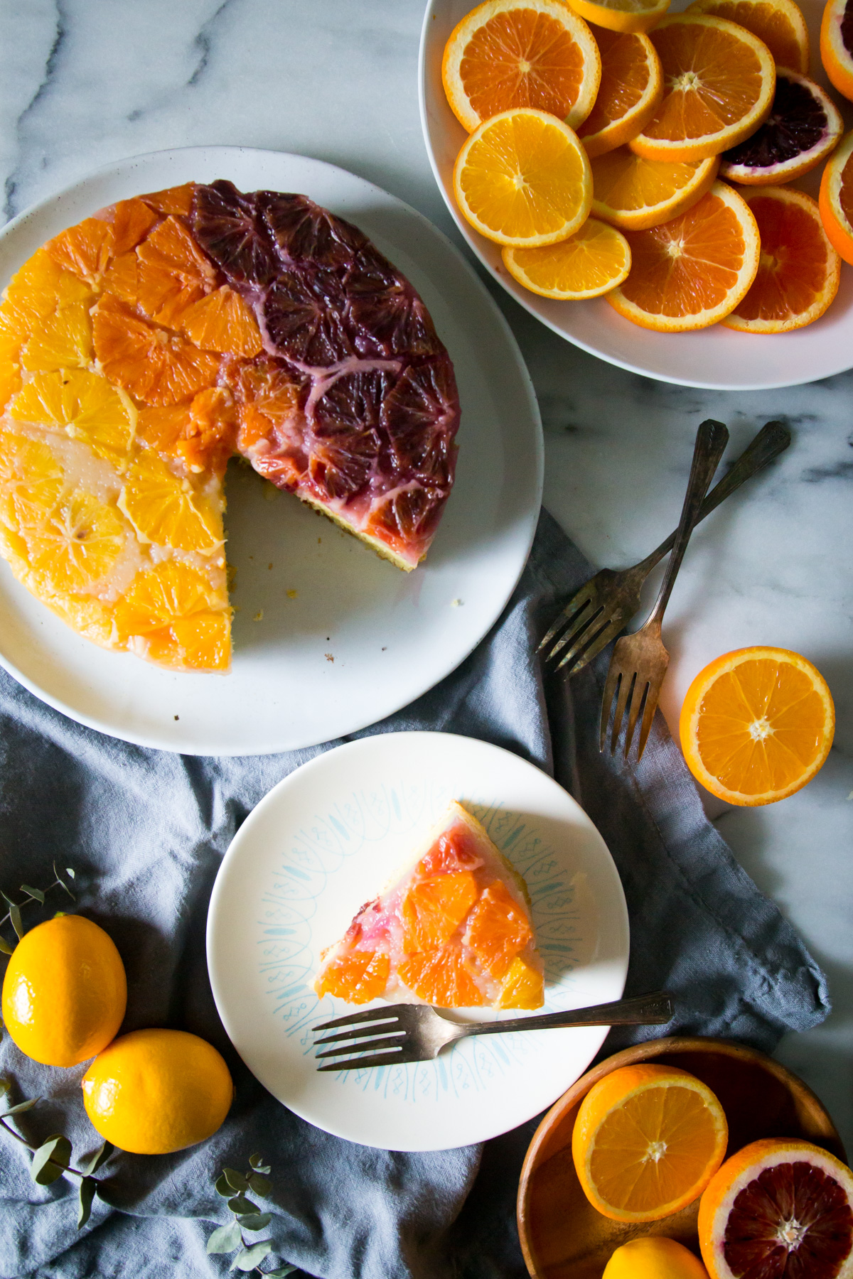 ombre citrus cake, perfect cake for spring, spring dessert, spring entertaining