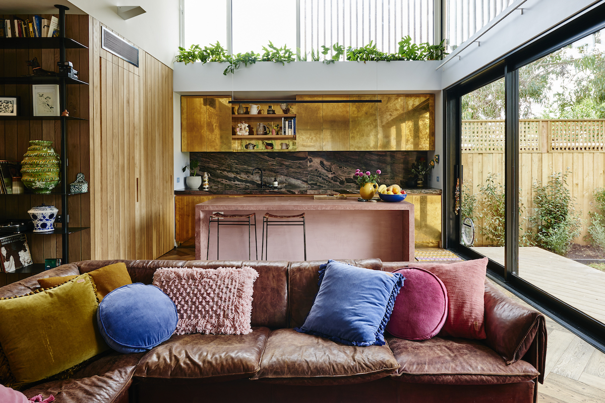 open concept colorful living space in melbourne australia