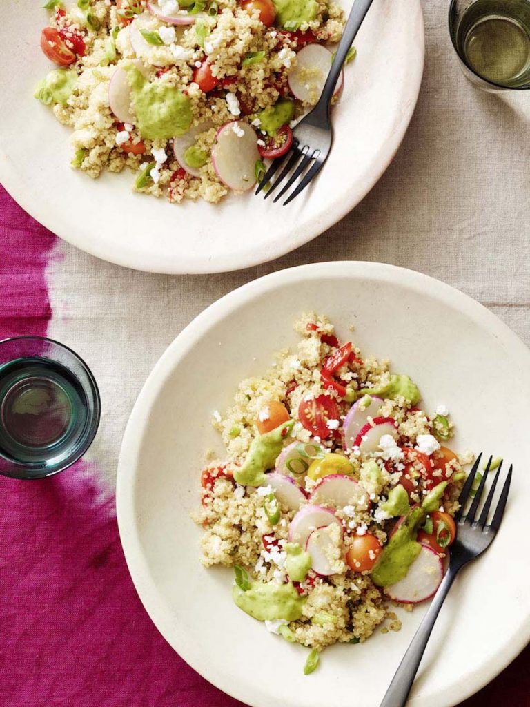 green goddess quinoa bowl, healthy recipe, whats gaby cooking