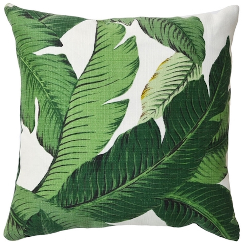 banana palm pillow