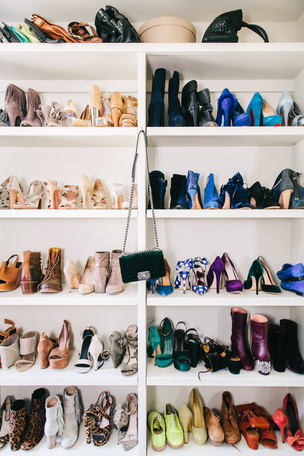 dream closet, shoe collection, brooklyn decker closet