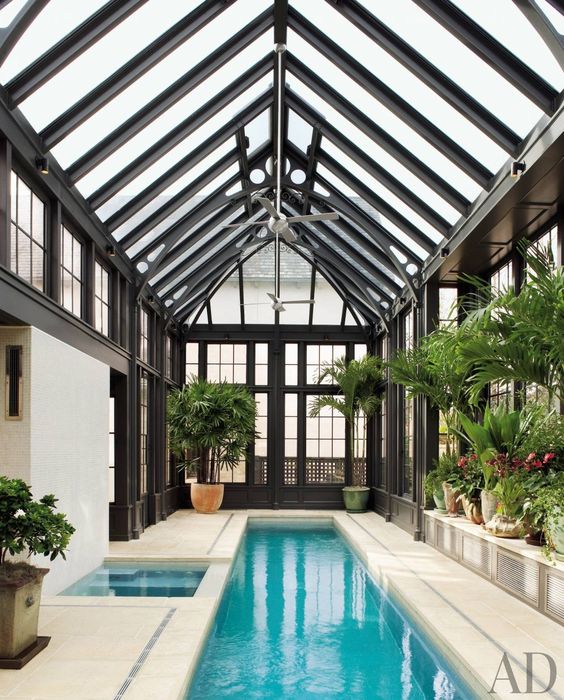 indoor pool garden