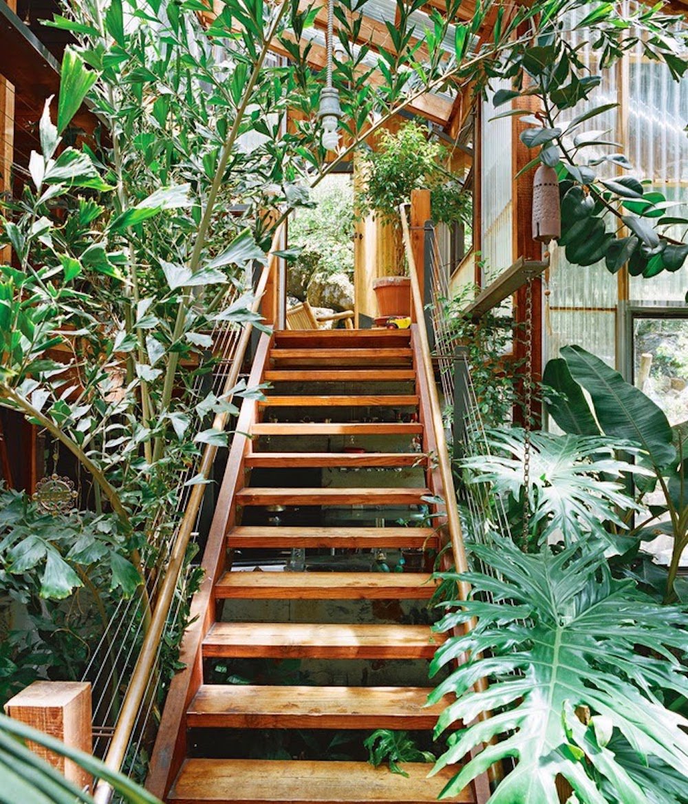 indoor garden staircase