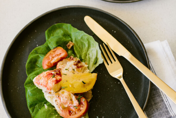 tiffani thiessen lobster BLT lettuce wraps