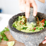 Green Pea Guacamole is healthy and full of plant-based protein