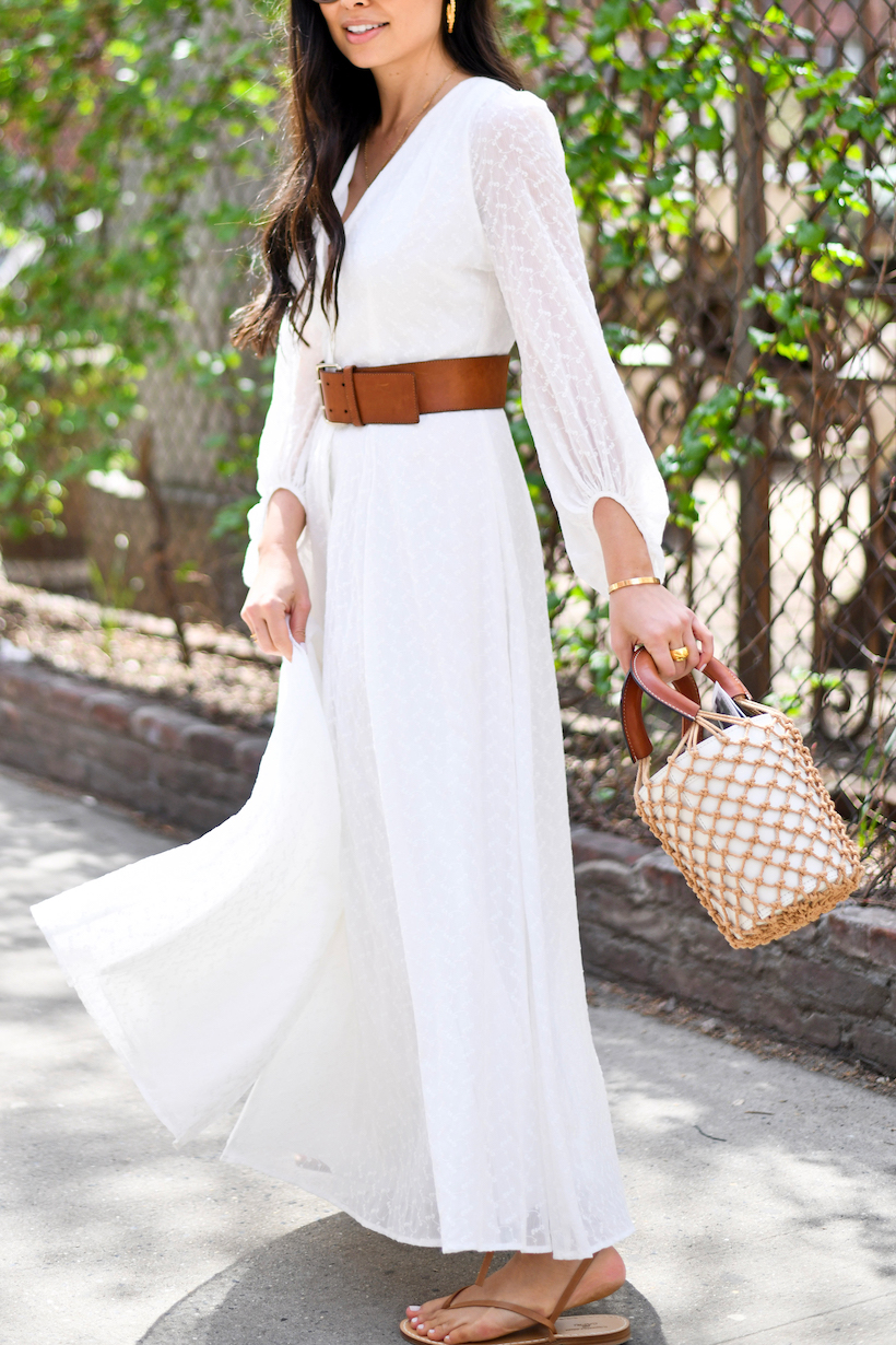 spring style, white dress, nyc street style