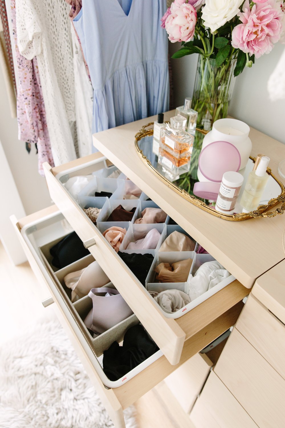 lingerie drawer goal, such a good closet organization