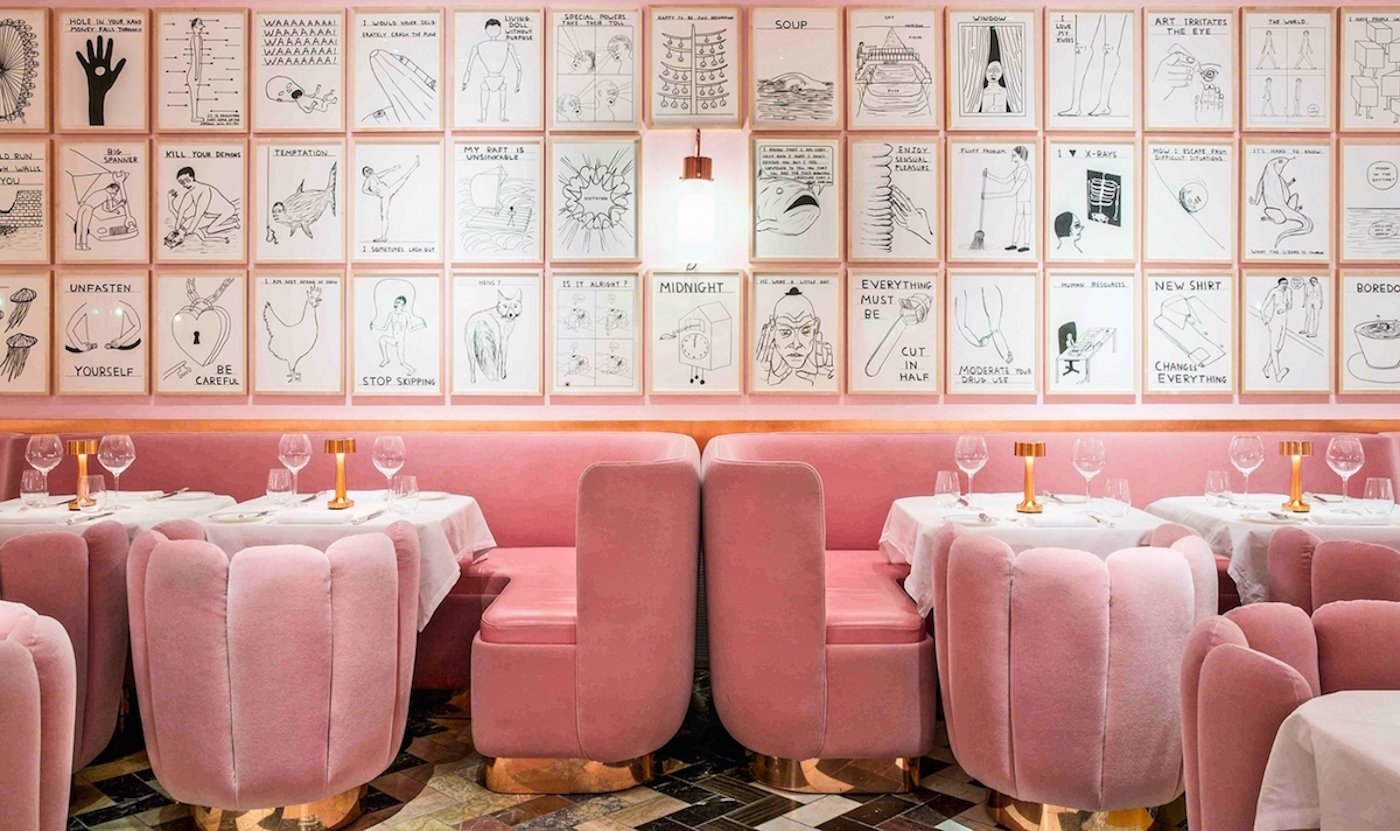 sketch in london, pink, restaurant