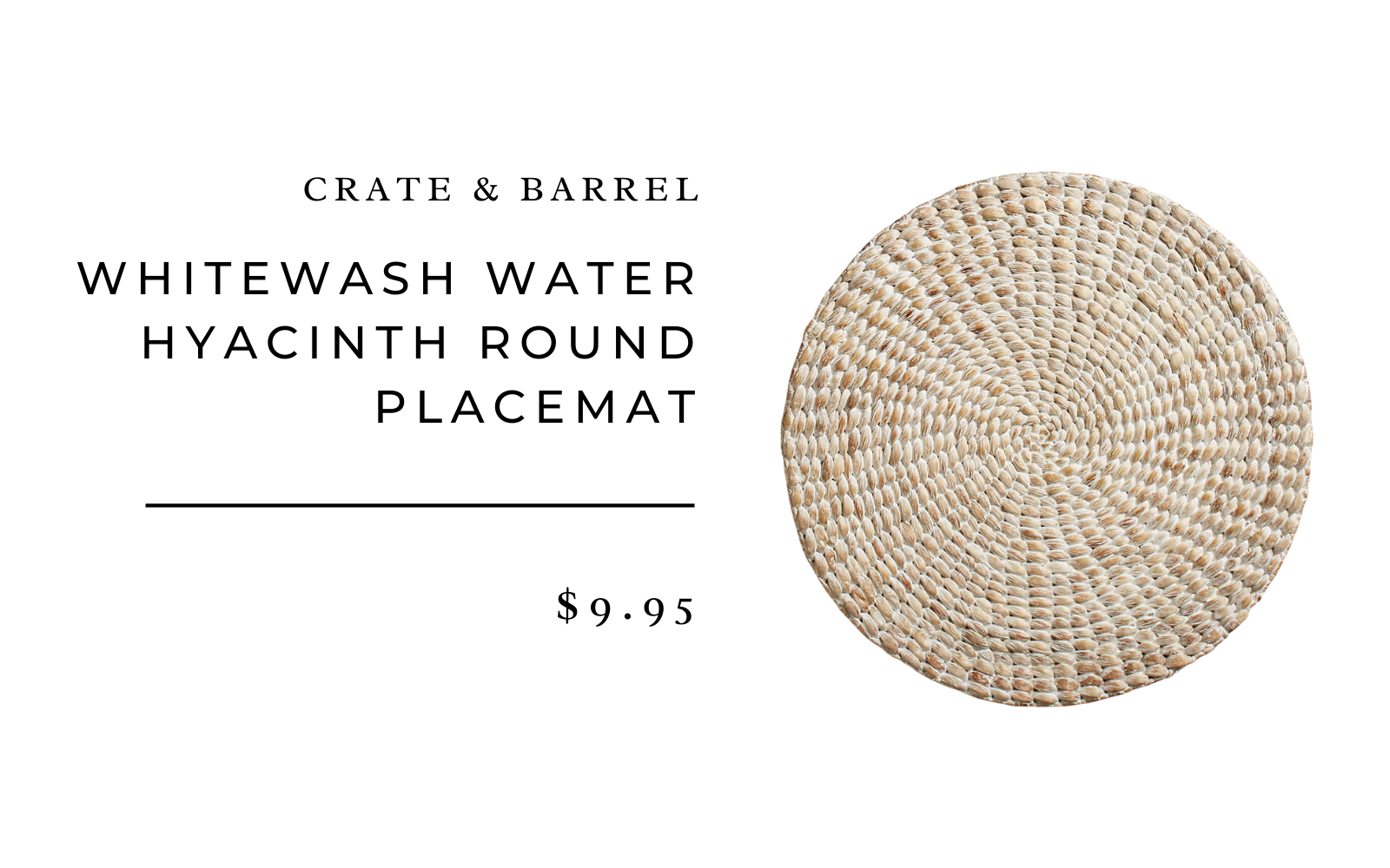 crate and barrel placemat