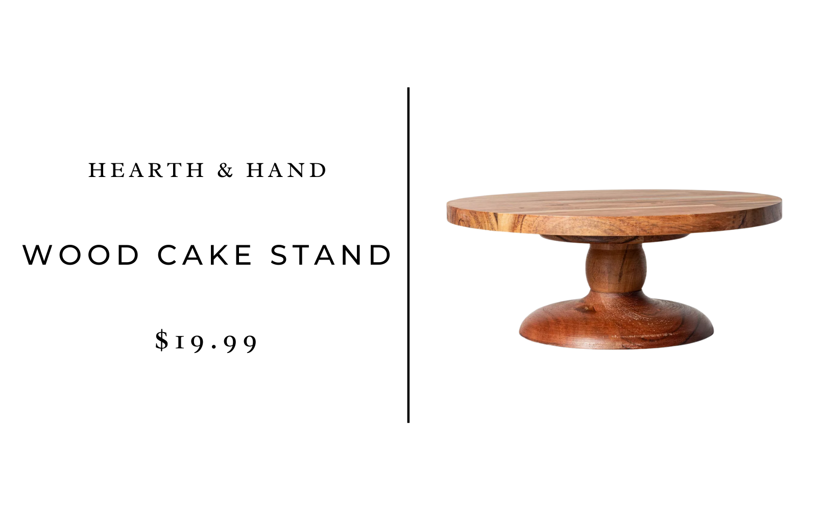 hearth and hand wood cake stand