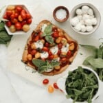 crispy chickpea flour pizza/flatbread crust