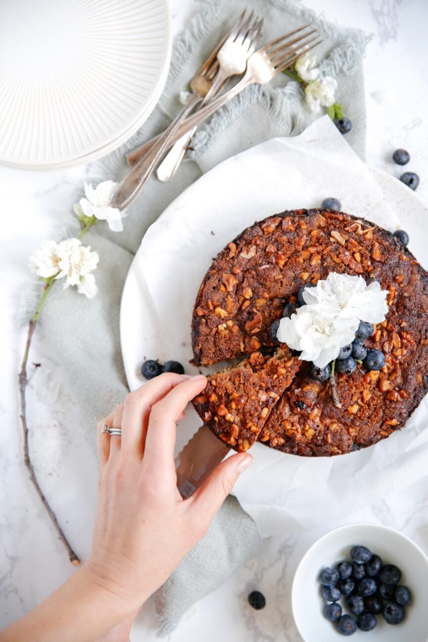 blueberry almond coffee cake