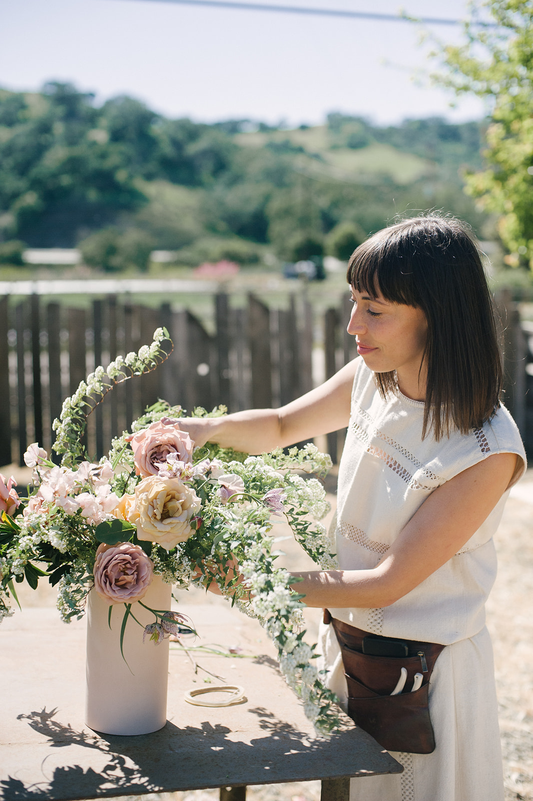 Jenni Kayne Retreat, florist, florals, woman