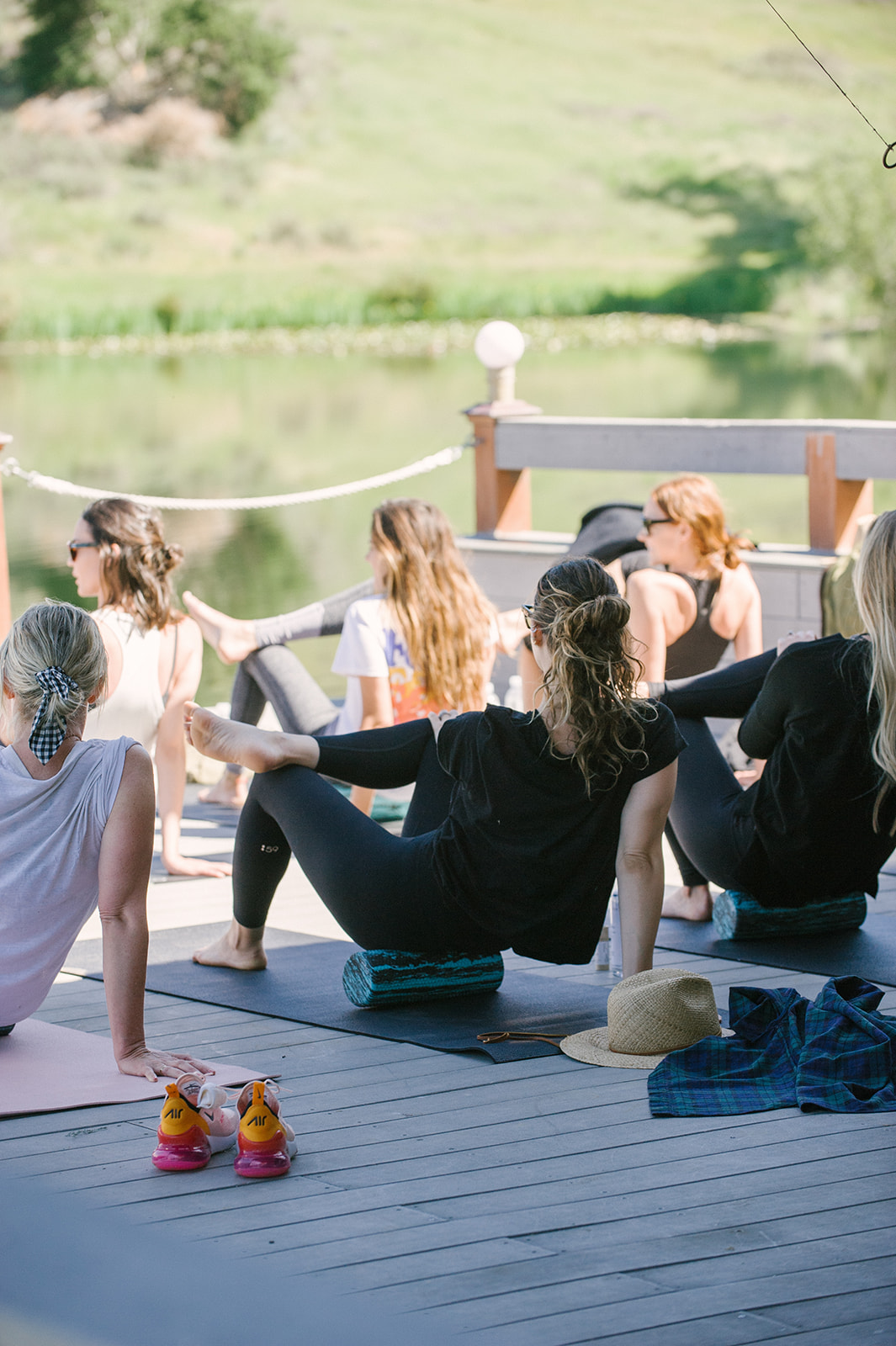 Jenni Kayne Retreat, yoga, outdoors, women