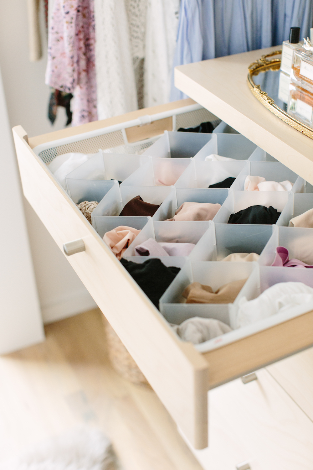 How to organize your drawers underwear + Bras #organizingtiktok