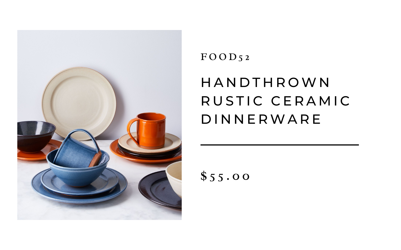 food52 handthrown rustin ceramic dinnerware