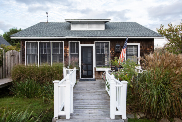 fire island coastal cottage with shingles and classic exterior