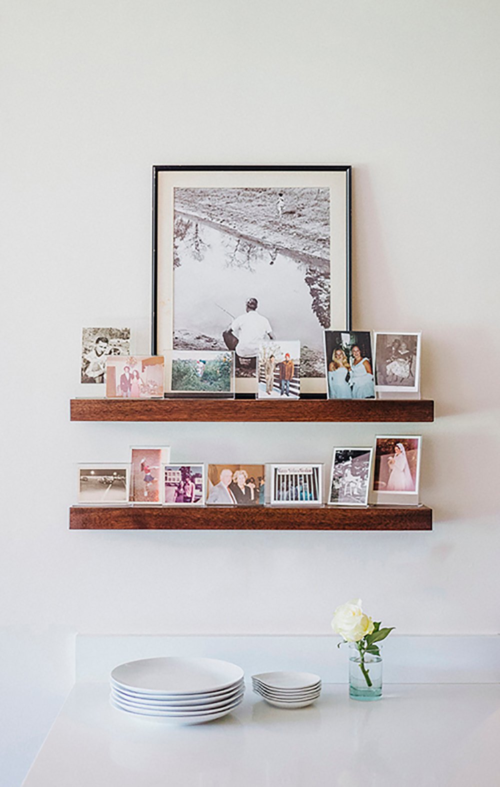 modern family photo display