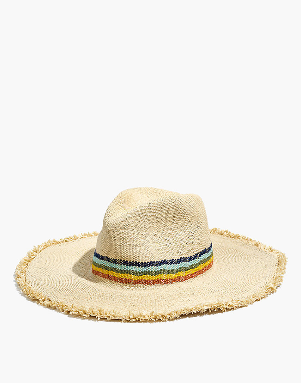 Biltmore Wide Brimmed Rainbow Straw Hat