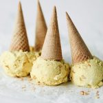 haldhi doodh ice cream, your favorite golden milk latte in an ice cream!
