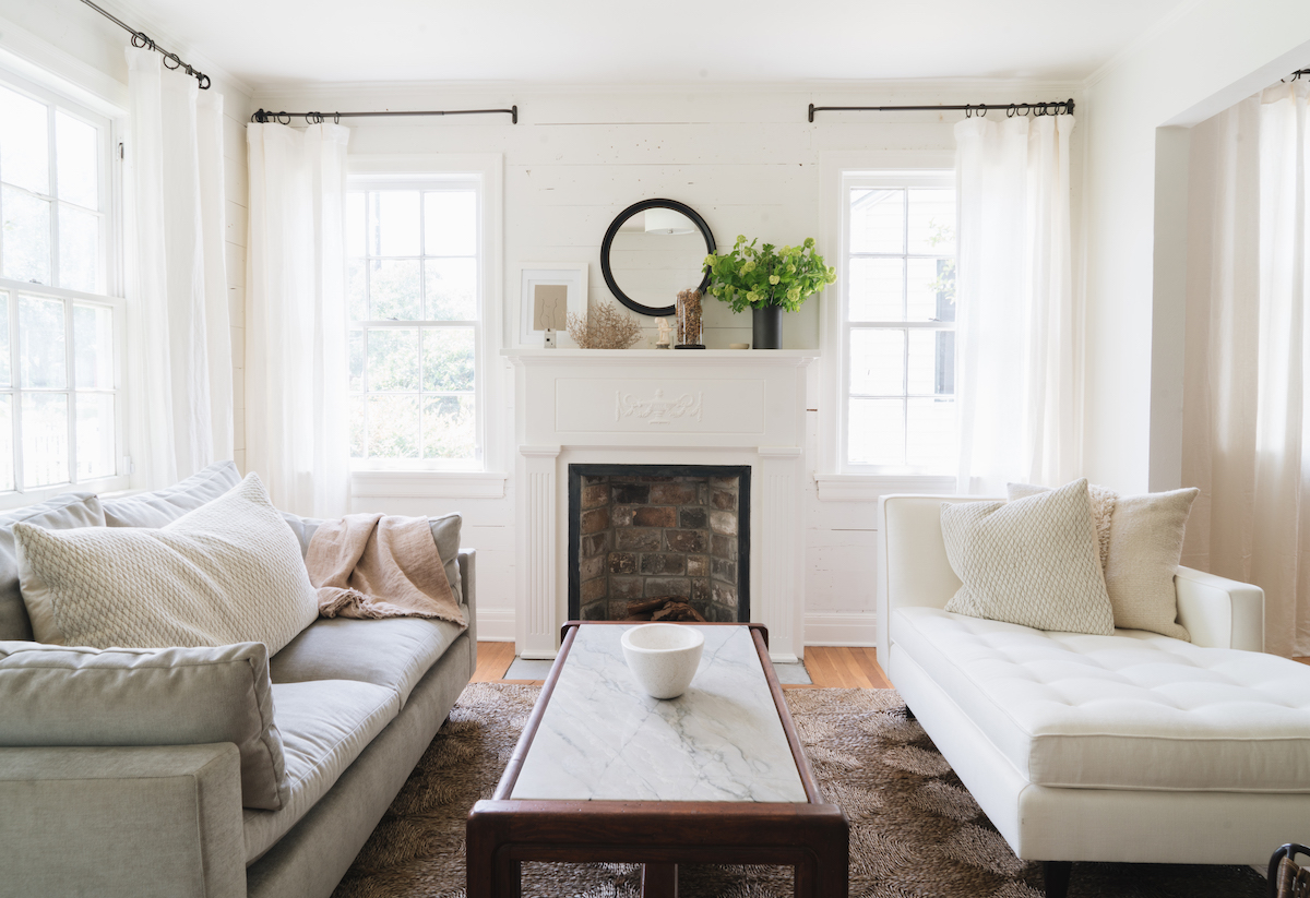 mantle, living room, renovation, home DIY