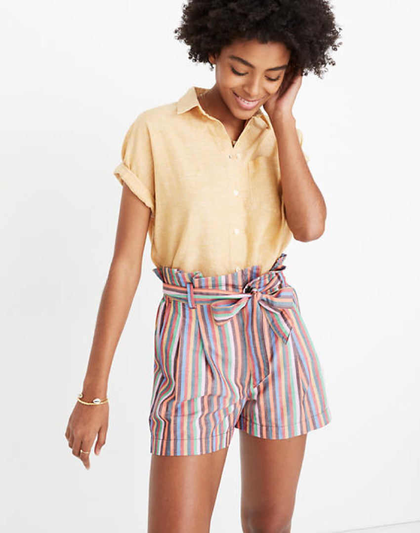 Madewell Striped shorts