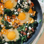 mexican baked eggs in pan
