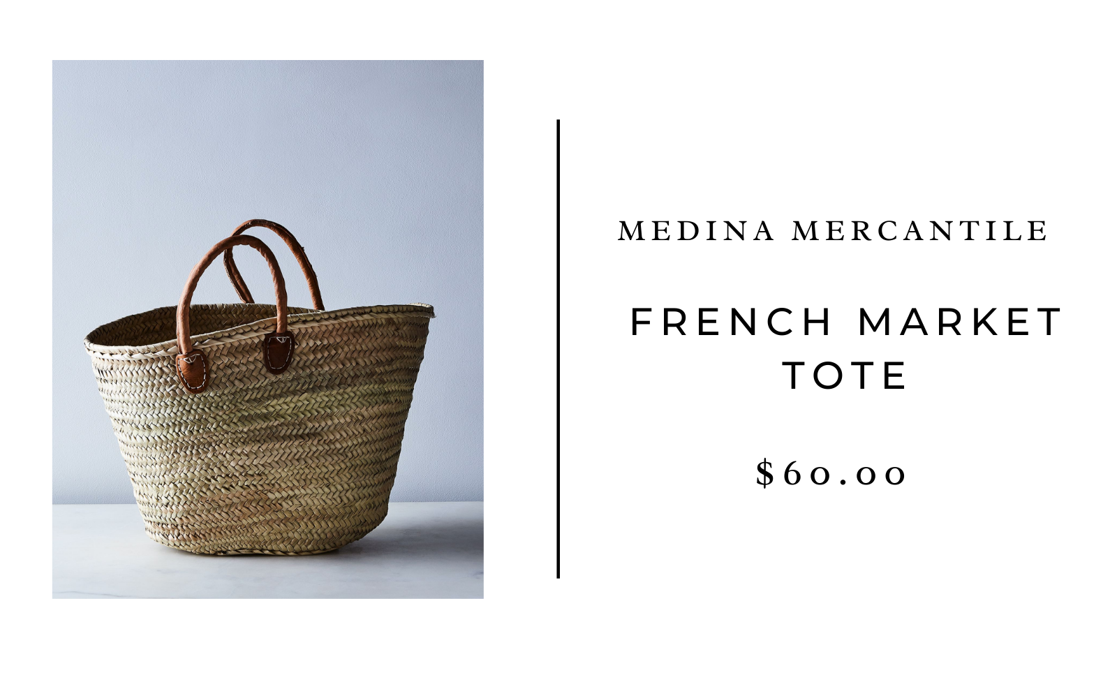 Food52 French market tote