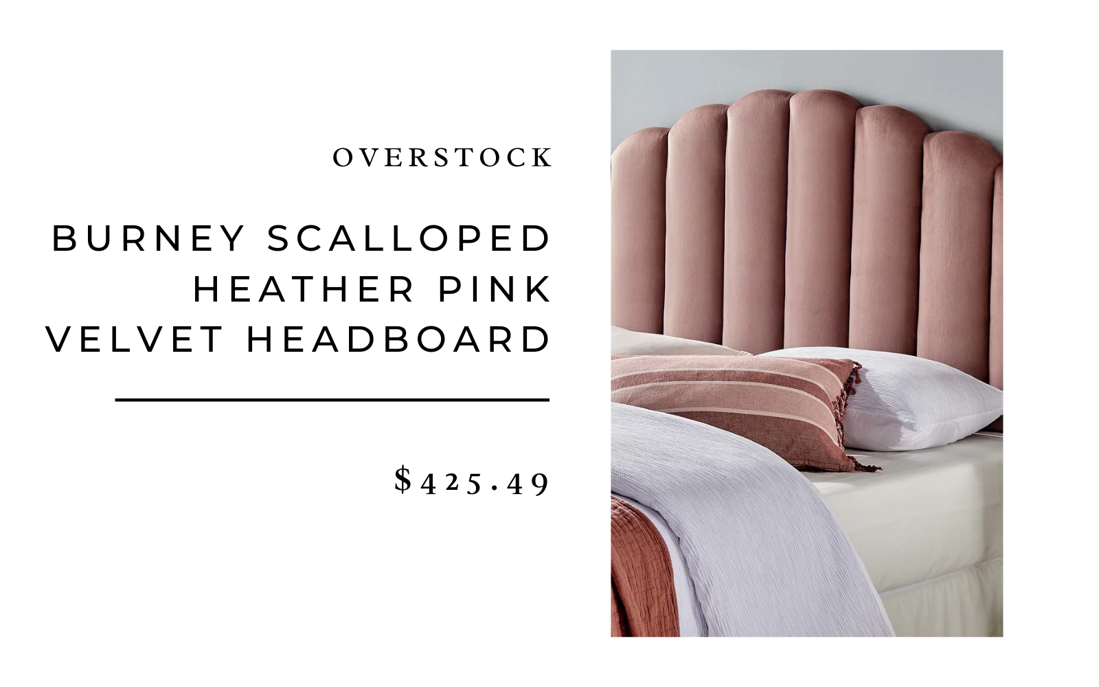 overstock burney pink tufted headboard