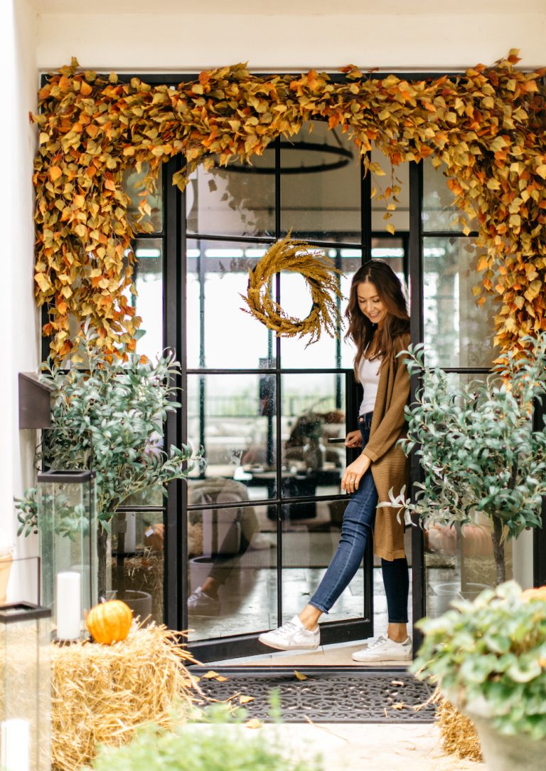 camille's porch gets a fall makeover with target products