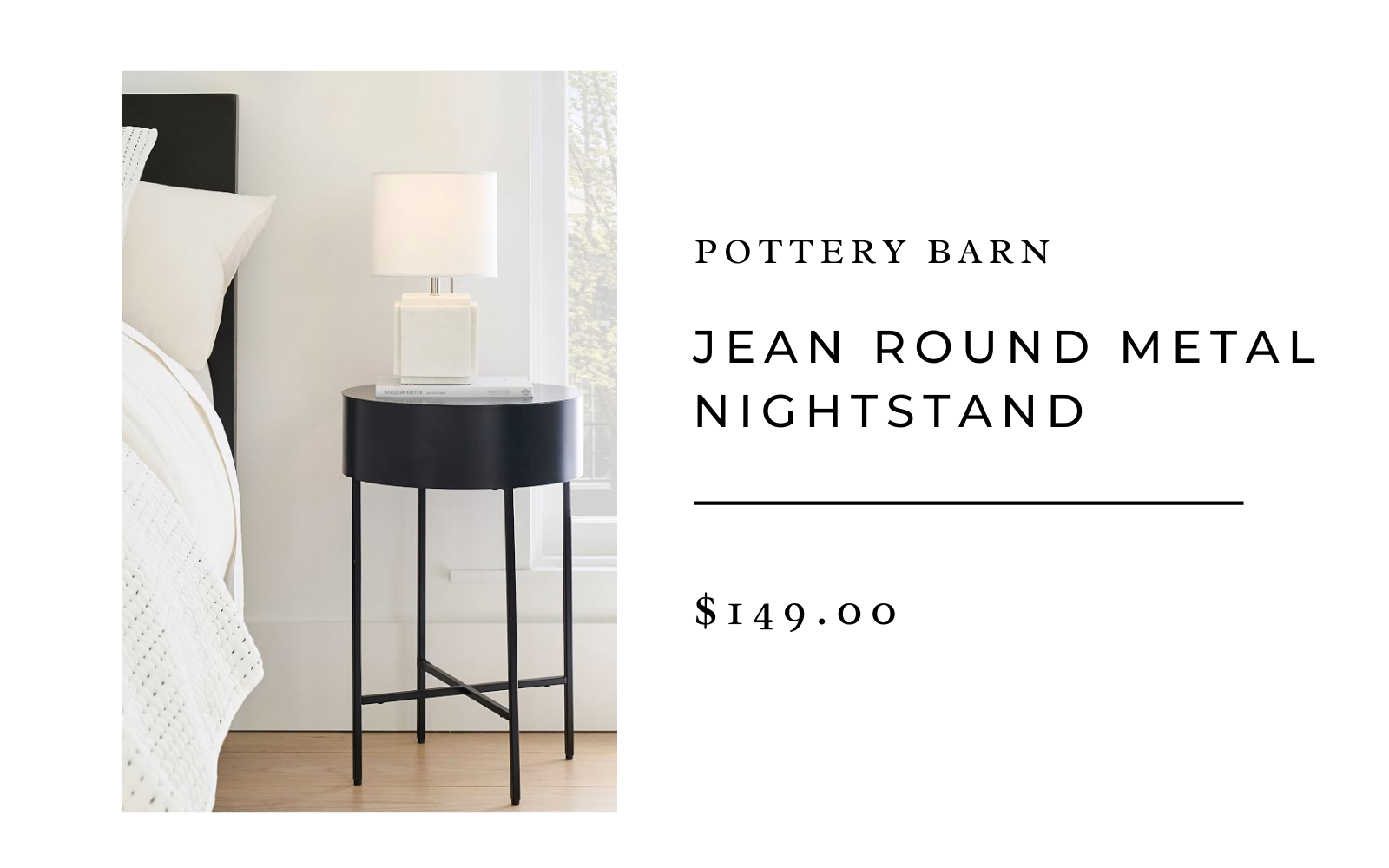 Pottery Barn Jean Metal Light Stand