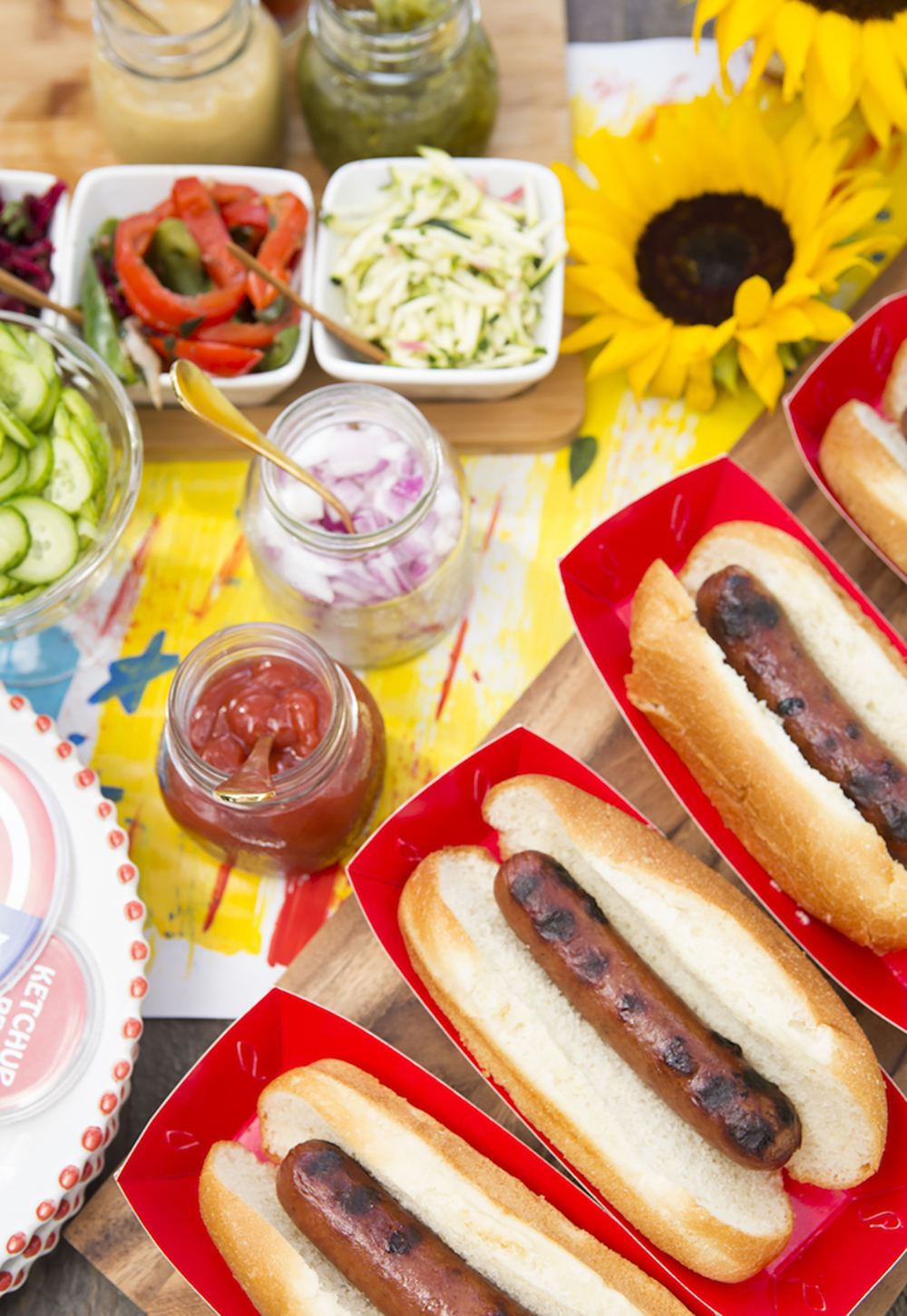Eat a hot dog with all the fixings and LET YOURSELF LOVE IT.