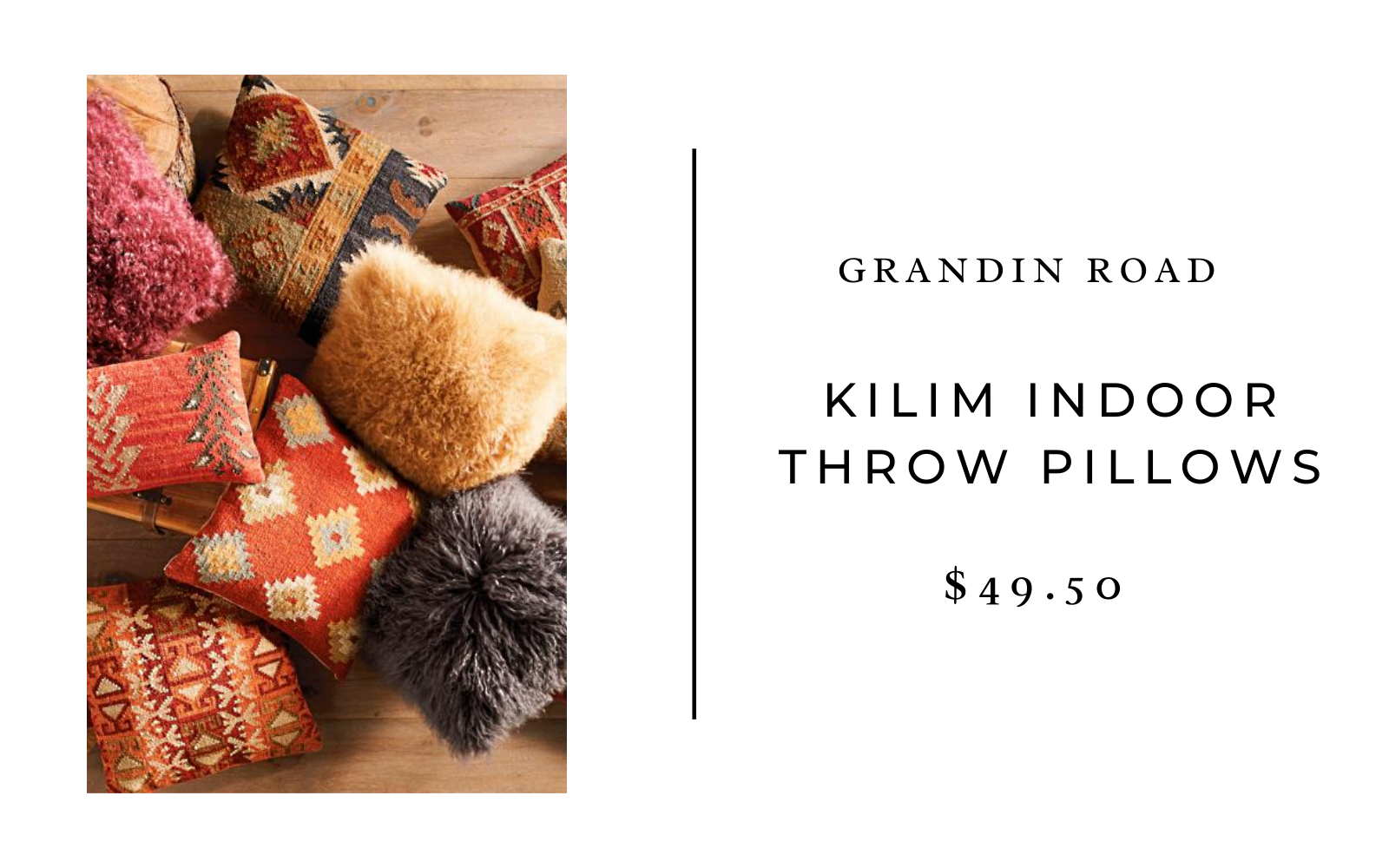 grandin road kilim throw pillows