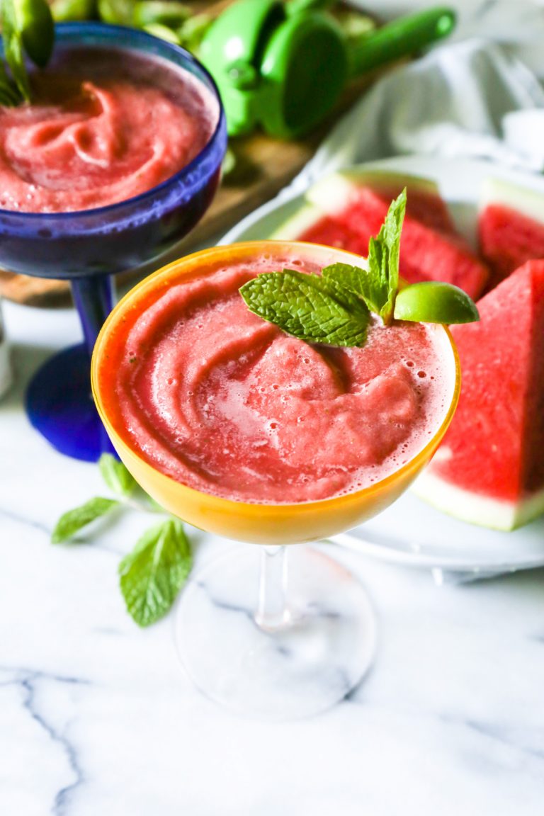 4 Ingredient Watermelon Mint Margaritas Were Drinking All Summer Camille Styles 1488