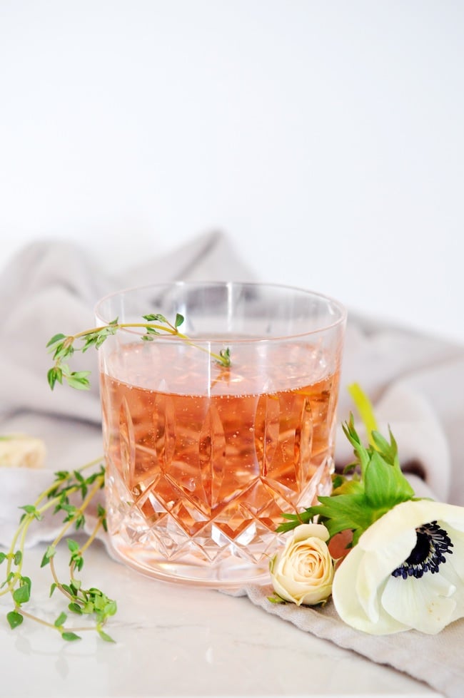 Elderflower Rosé_three-ingredient cocktails