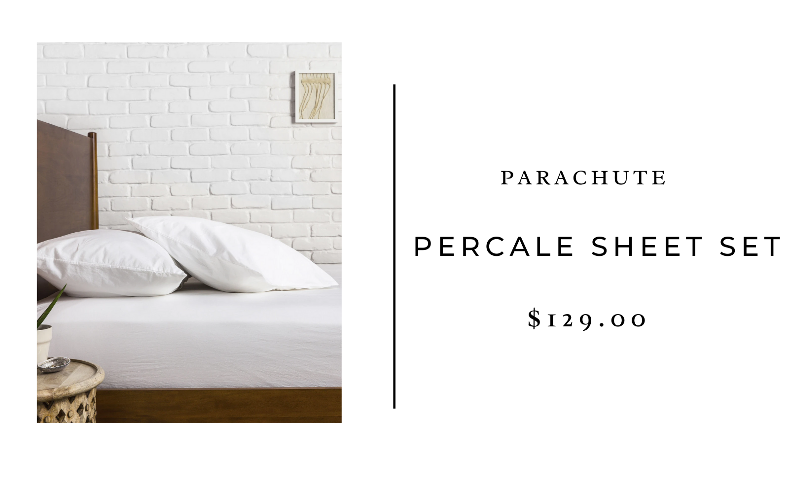 parachute percale sheet set