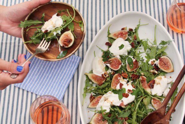 fig and burrata salad