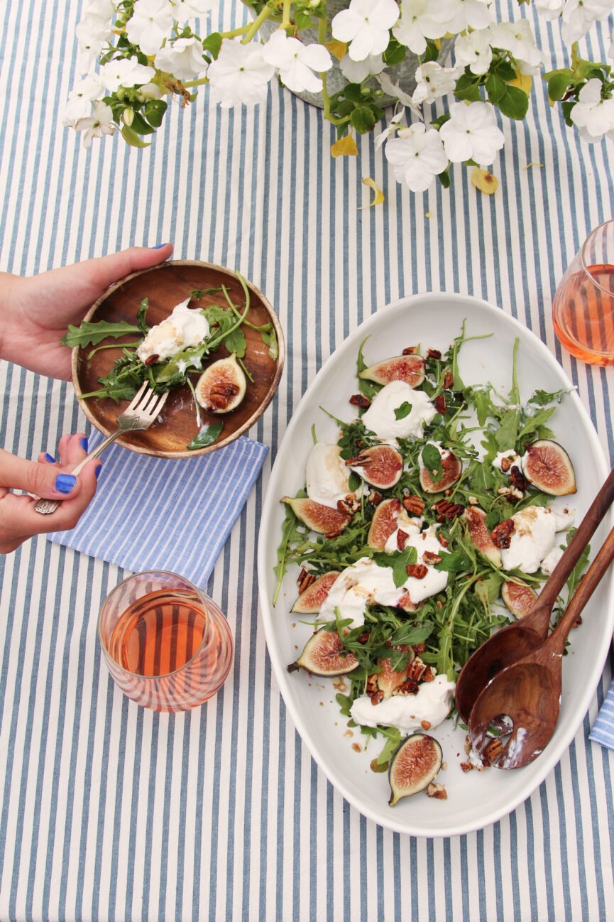 fig and burrata salad