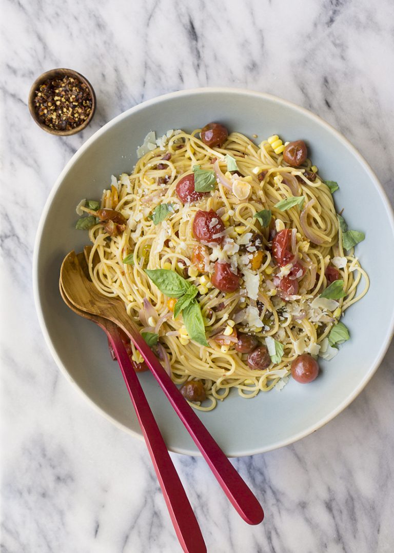 summery pasta from Camille Styles