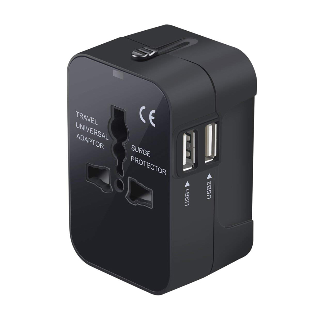 All in One Universal Travel Adapter This single travel adapter is good for almost any destination in the world, and beats the more expensive Apple version by having dual USB ports.