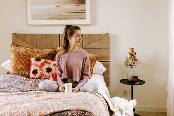 Camille Styles guest bedroom fall cozy