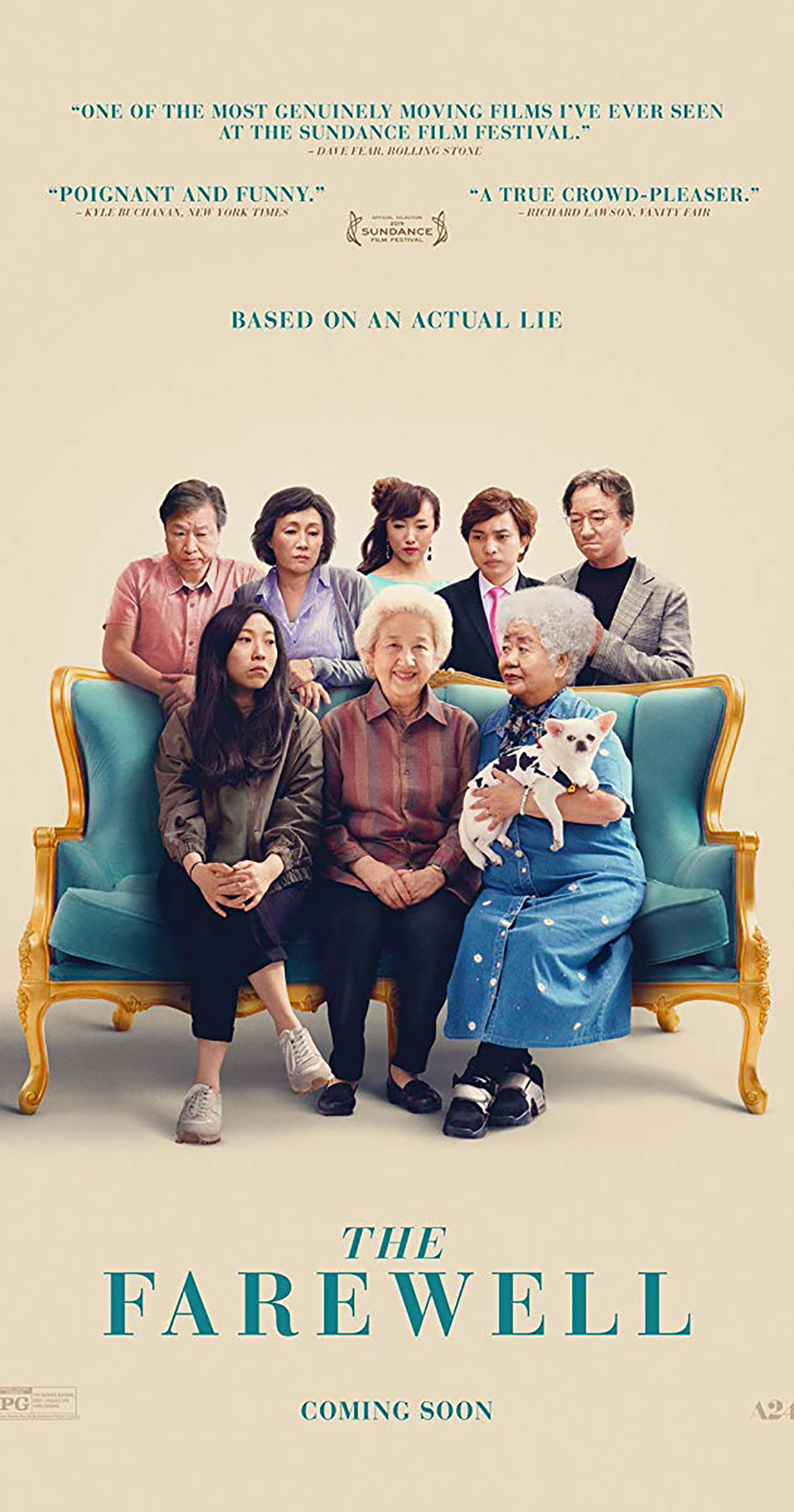 Go see Lulu Wang's new film, The Farewell, based on a real life story.