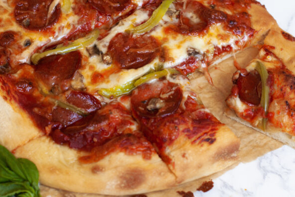 sheet pan pepperoni pizza