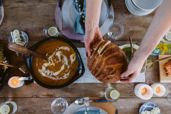 a cozy and nature inspired fall dinner party with hygge life