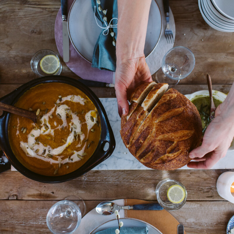 a cozy and nature inspired fall dinner party with hygge life