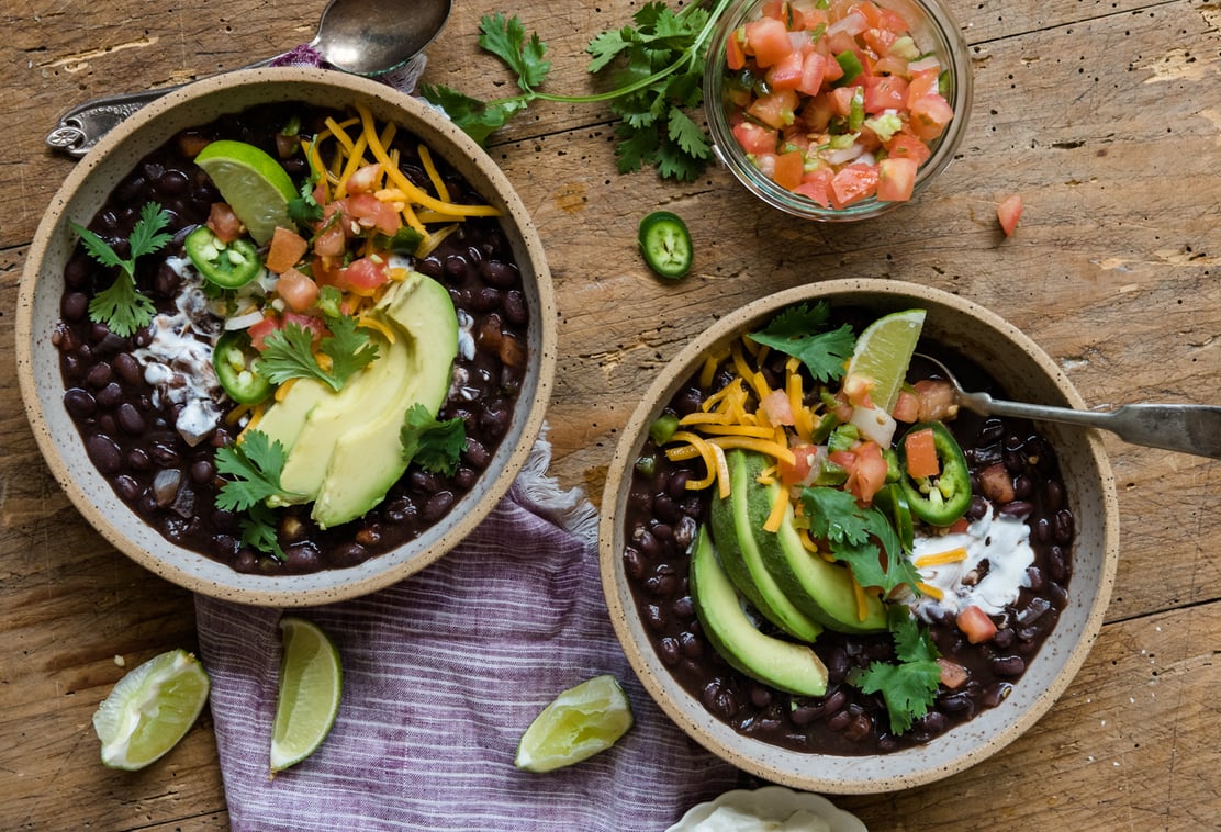 sopa de feijão preto fácil